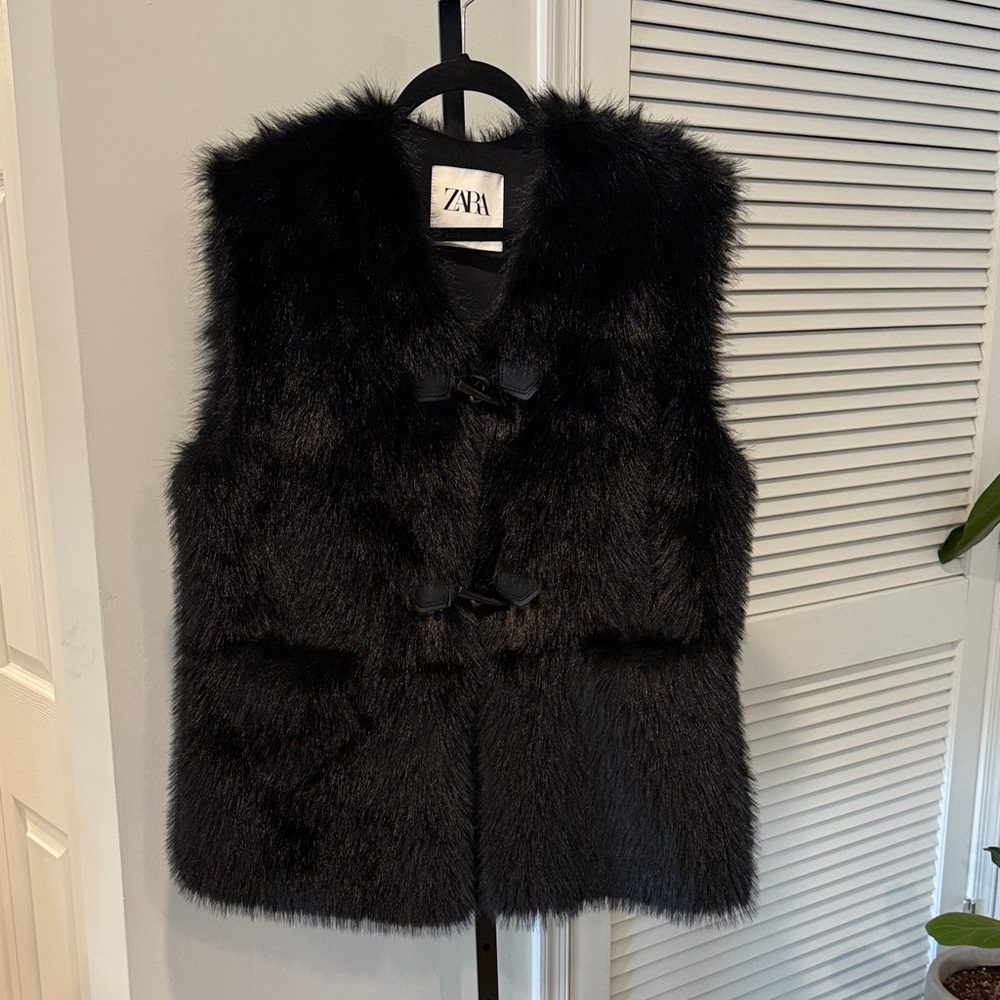 ZARA Faux Fur Vest